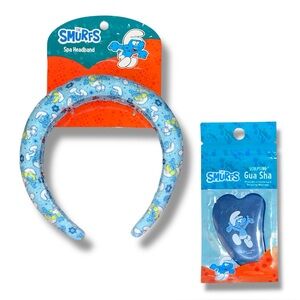Limited Edition Papa Smurf “The Smurfs” Spa Headband & Gua Sha Tool Set